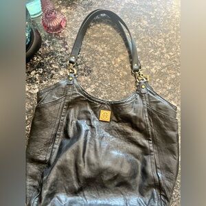 Tory Burch Black Leather Tote